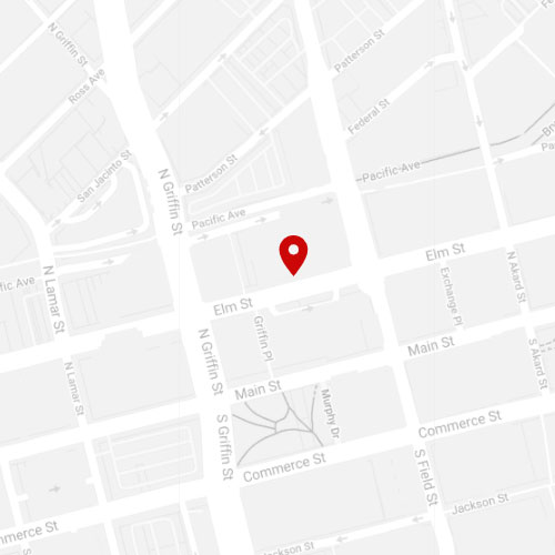 A pin in a map at 1201 Elm St. Suite 4000 Dallas, TX 75270-2171