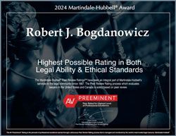 2024 Martindale-Hubbell Award Robert J. Bogdanowicz